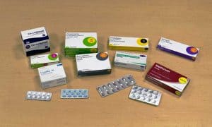 A selection of some common prescription medicines