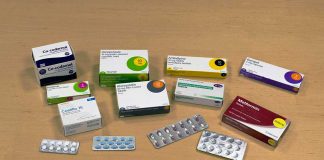 A selection of some common prescription medication