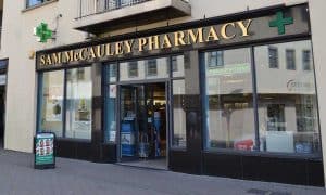 A typical Irish high street pharmacy